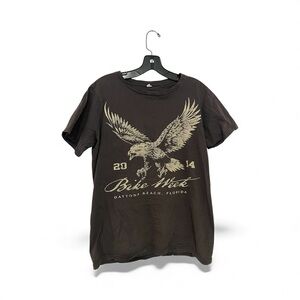 Graphic T-Shirt with Eagle Print